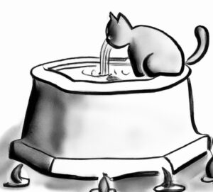 fontaine a eau chat